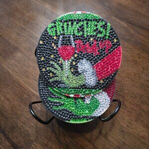 Diamond Art Grinch Coaster Set